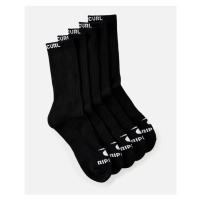 Ponožky Rip Curl BRAND CREW SOCK 5-PK Black