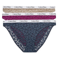Calvin Klein 3 PACK - dámské kalhotky Bikini PLUS SIZE QD3975E-6Q2