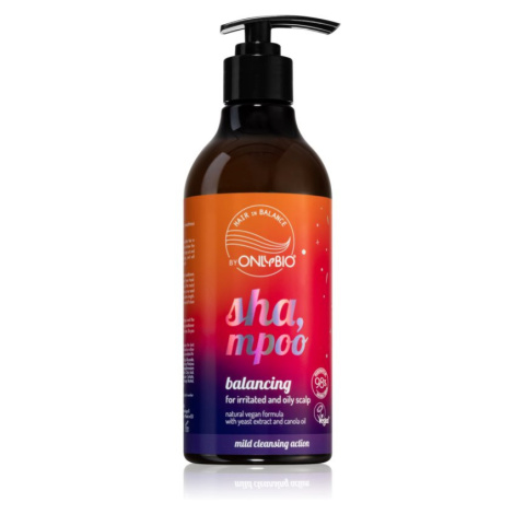 OnlyBio Hair in Balance šampon pro mastné vlasy pro citlivou pokožku hlavy 400 ml