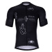 HOLOKOLO Cyklistický dres s krátkým rukávem - BLACK OUT - černá/bílá
