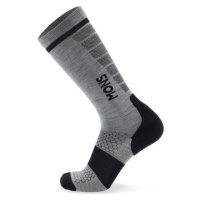MONS ROYALE PRO LITE MERINO SNOW SOCK Unisex lyžařské merino ponožky, šedá, velikost