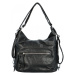 Trendy dámský kabelko-batoh Wilhelda, černá