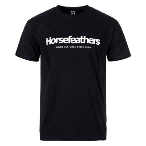 Černé pánske tričko Horsefeathers Quarter