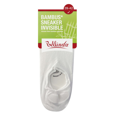 Bellinda Bambus sneaker invisible vel. 39/42 dámské a pánské ponožky 1 pár bílé