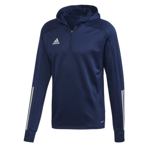 adidas CONDIVO 20 HOODIE Pánská fotbalová mikina, tmavě modrá, velikost