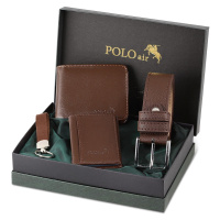 Polo Air Wallet - Brown - Plain