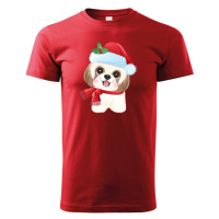 Dětské tričko s potiskem Vánočního pejska - roztomilé dětské tričko