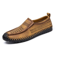Pánské letní mokasíny prodyšné děrované boty