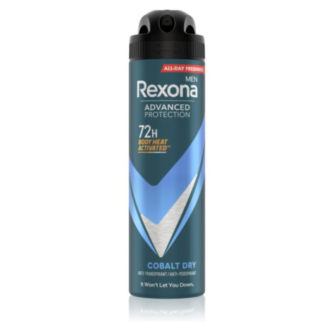 Rexona Men Advanced Protection antiperspirant ve spreji 72h pro muže Cobalt Dry 150 ml