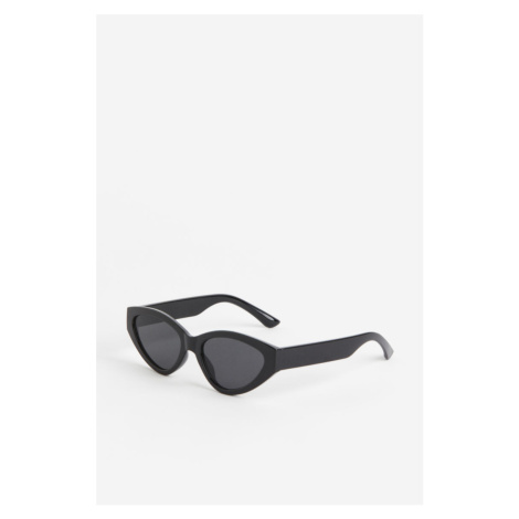 H & M - Sluneční brýle ve tvaru kočičích očí - černá H&M
