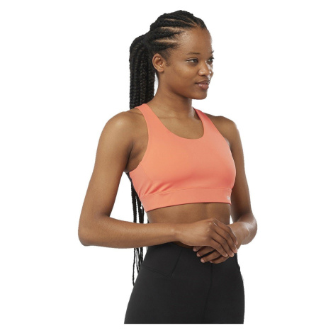 Salomon Cross Run Bra W C2133500 - coral