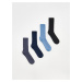 Reserved - Sada 4 párů ponožek - Modrá