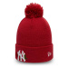 New Era MLB WMNS TWINE BOBBLE KNIT NEW YORK YANKEES Dámská klubová zimní čepice, červená, veliko