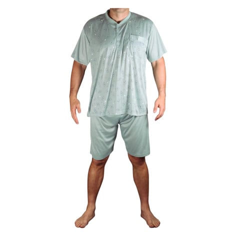Matěj pánské pyžamo krátké V1614 světle zelená