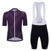 HOLOKOLO Cyklistický krátký dres a krátké kalhoty - SPARKLE - fialová/černá