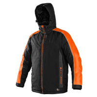 CXS BRIGHTON Pánská bunda zimní - černo/oranžová 121007880397