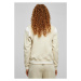 Ladies Inset College Sweat Jacket - softseagrass/white