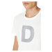 Tričko diesel t-diegor-col t-shirt bílá
