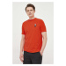 Tričko Karl Lagerfeld oranžová barva, s aplikací