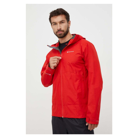 Nepromokavá bunda Montane Spirit Lite pánská, červená barva, gore-tex, MSPLJ15