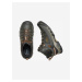 Tmavě šedé pánské kožené voděodolné boty Keen Targhee III Mid
