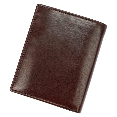 Pánská kožená peněženka EL FORREST 544-28 RFID hnědá