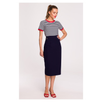 Stylove Woman's Skirt S297 Navy Blue