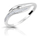 Modesi Elegantní stříbrný prsten se zirkony M00210 52 mm