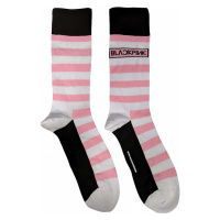 BlackPink ponožky, Stripes & Logo White, unisex