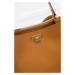 Dámská kožená kabelka se zlatými detaily - coyo