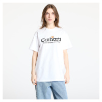 Tričko Carhartt WIP S/S Label Script T-Shirt UNISEX White