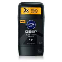 Nivea Men Deep tuhý antiperspirant pro muže Black Carbon Dark Wood 50 ml