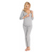 Světle šedý těhotenský pyžamový set 0181