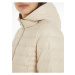 Krémová dámská zimní prošívaná bunda Tommy Hilfiger Feminine