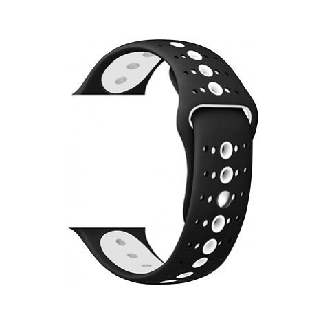 Eternico 42mm / 44mm / 45mm Silicone Polkadot Band černo bílý pro Apple Watch