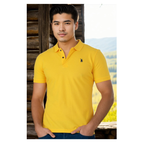 T8561 DEWBERRY MEN'S TSHIRT-LIGHT YELLOW