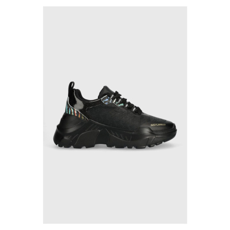 Sneakers boty Just Cavalli černá barva, 76RA3SL3