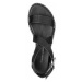 Černé sandály se zvířecím vzorem Claudia Ghizzani