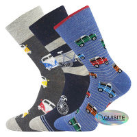 Pánské ponožky Lonka - Harry D, modrá, šedá Barva: Mix barev
