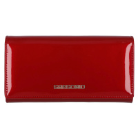 Delší hladká lakovaná peněženka Aimee, červená