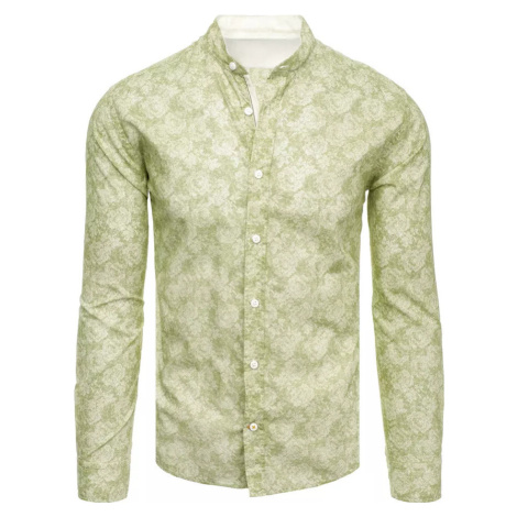 Zelená vzorovaná košile BASIC