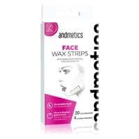 andmetics Wax Strips Face voskové depilační pásky na obličej 20 ks