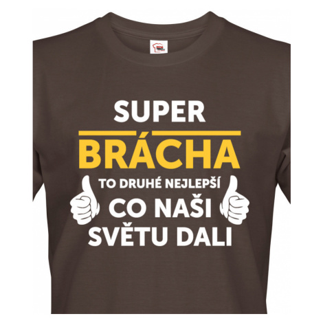 Pánské tričko Super brácha - ideální narozeninový dárek pro bráchu BezvaTriko