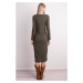 Khaki BSL buttoned dress