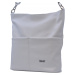 BRIGHT Dámská kožená kabelka Bílá, 32 x 12 x 18 (BR23-CH155007-15DOL)