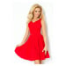 Červené šaty s výstřihem ve tvaru srdce model 4976175