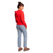 model 18004386 Zavinovací svetr s kapucí červený - BeWear