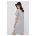 Šaty New Balance WD21502AG šedá barva, mini, jednoduchý