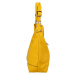 Kožená kabelka do ruky i přes rameno Lucia, výrazná žlutá