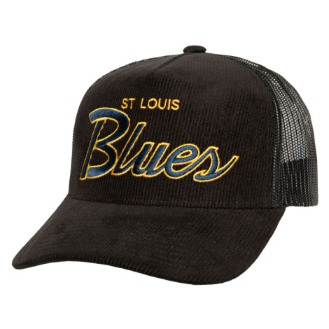 St. Louis Blues čepice baseballová kšiltovka NHL Times Up Trucker black Mitchell & Ness